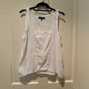 Sanctuary white eyelet sleeveless blouse